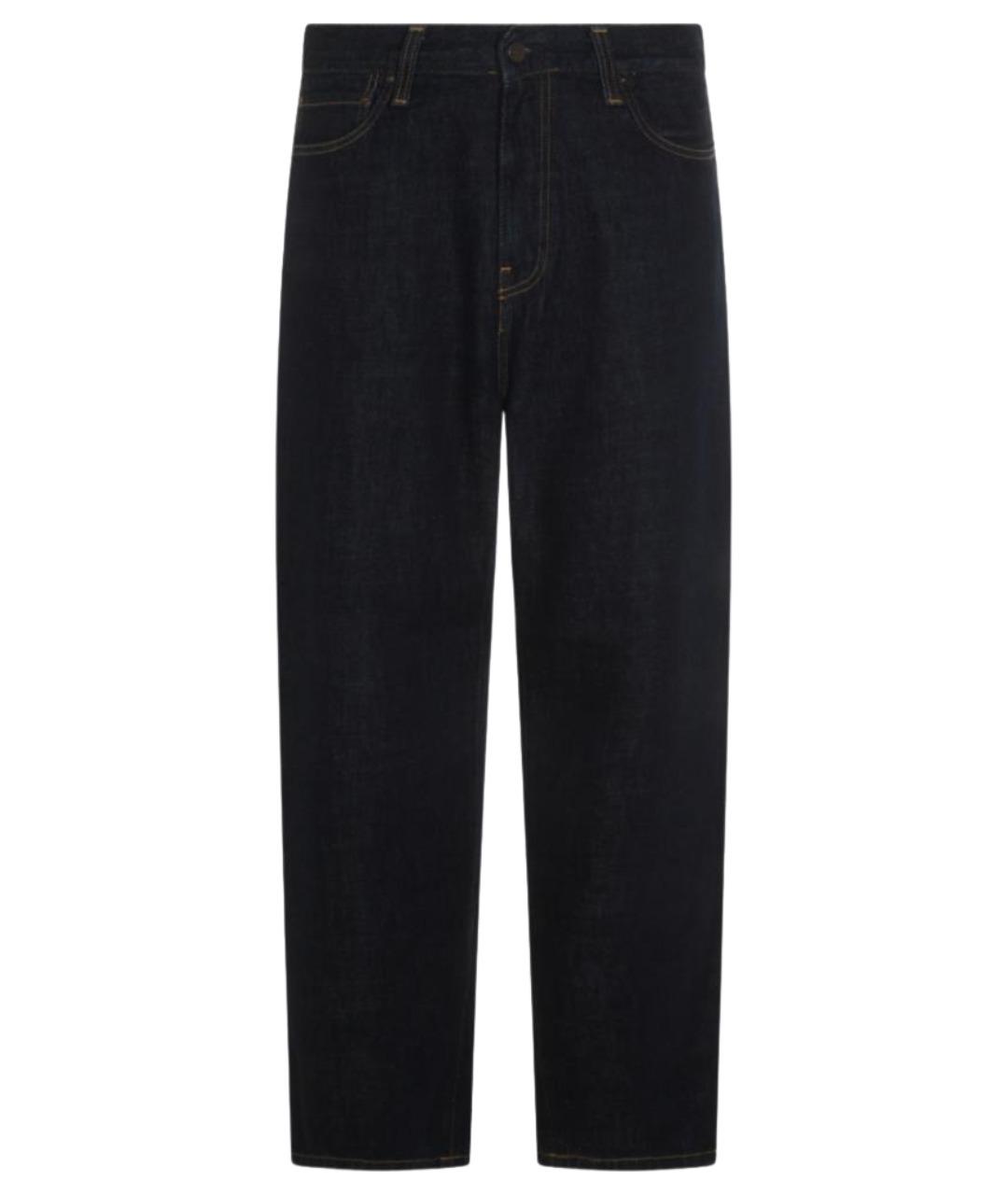 CARHARTT WIP Синие хлопковые прямые джинсы, фото 1
