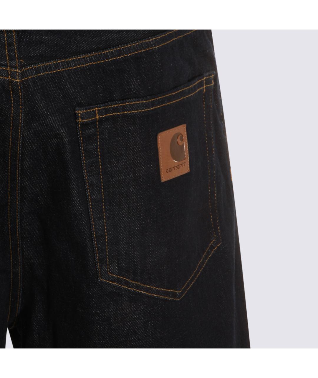 CARHARTT WIP Синие хлопковые прямые джинсы, фото 4