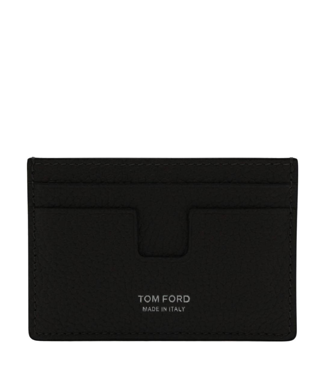 TOM FORD Серый кожаный кардхолдер, фото 1