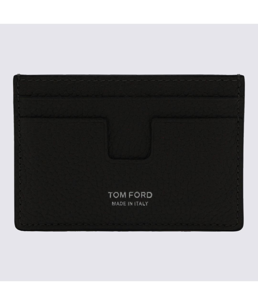TOM FORD Серый кожаный кардхолдер, фото 3