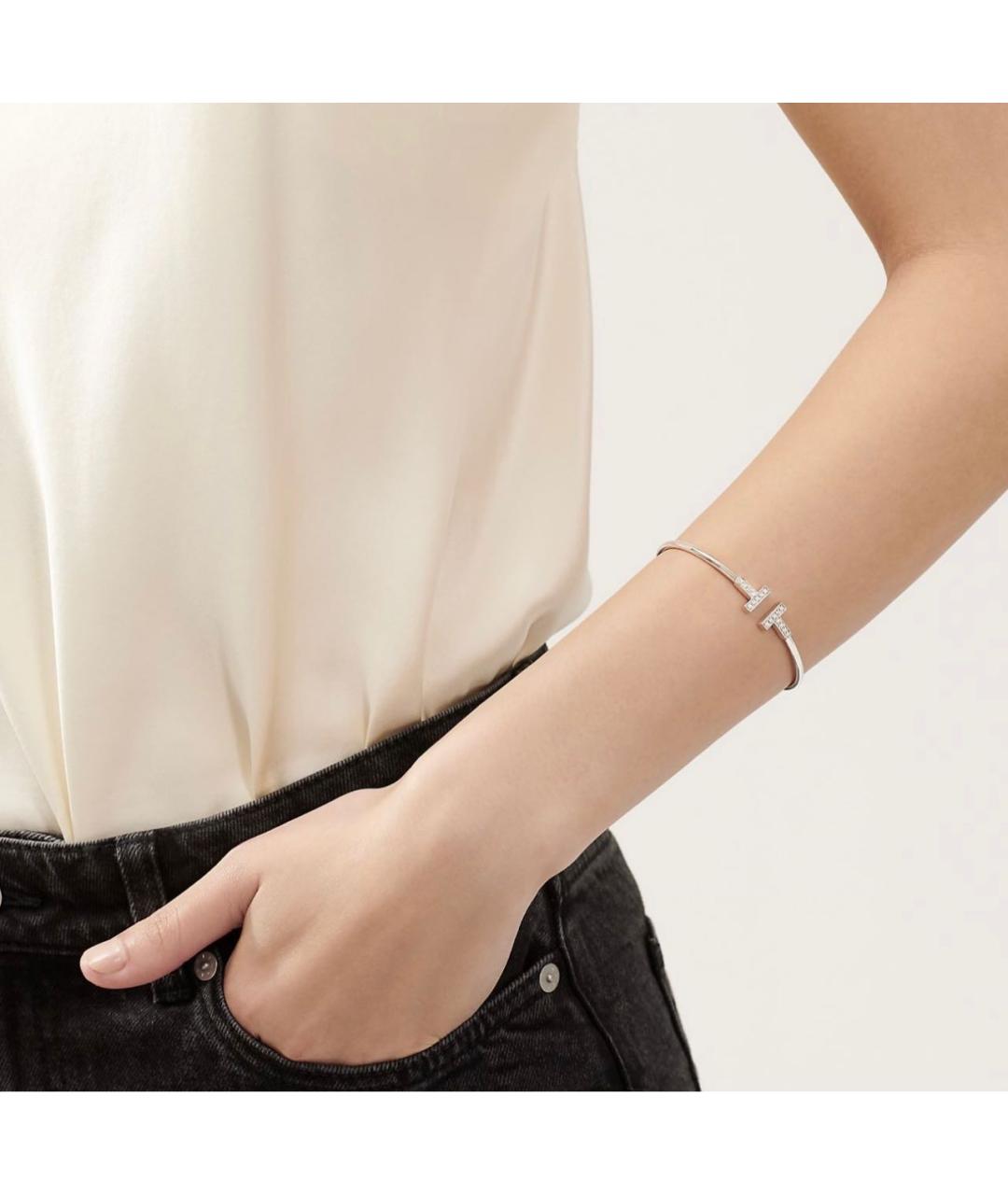 TIFFANY&CO Серебряный браслет из белого золота, фото 4