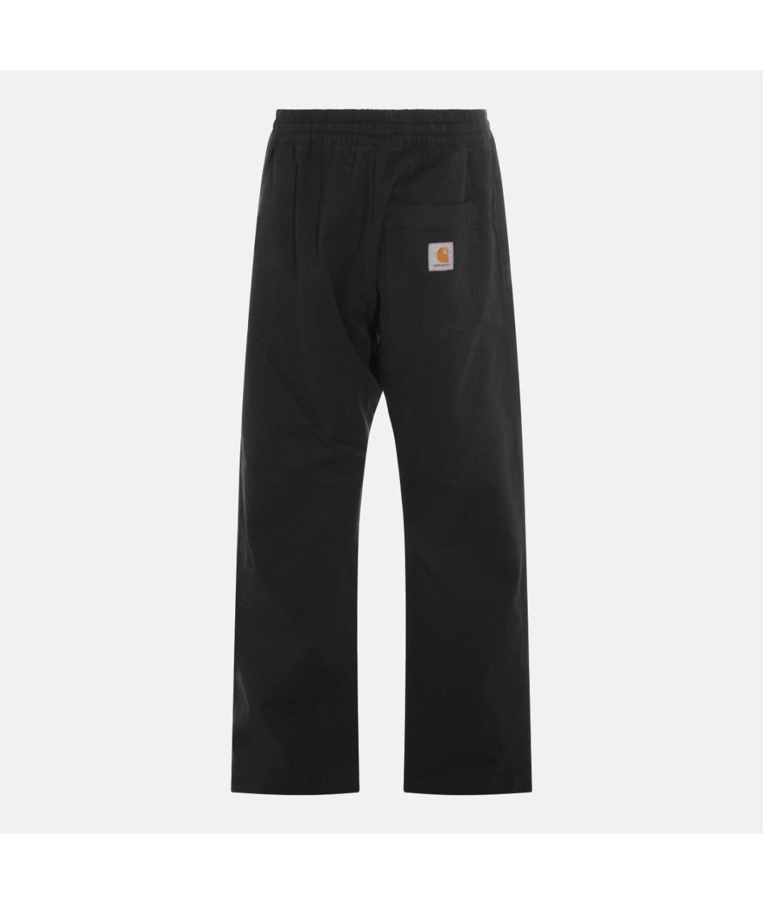 CARHARTT WIP Черные хлопковые повседневные брюки, фото 2