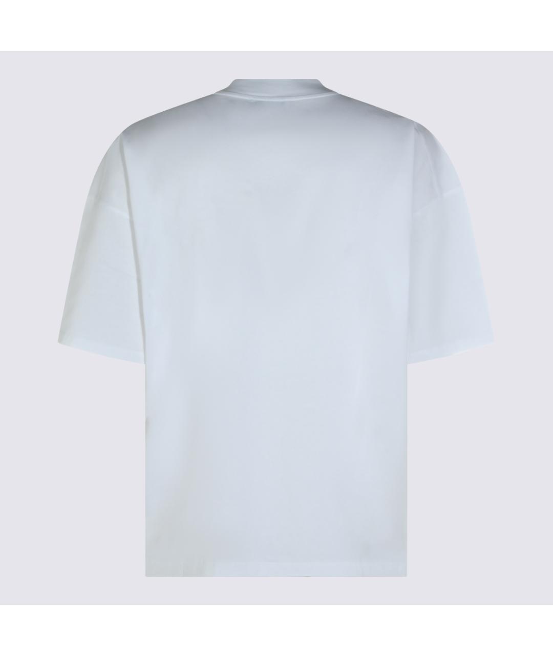 JIL SANDER Белая хлопковая футболка, фото 2