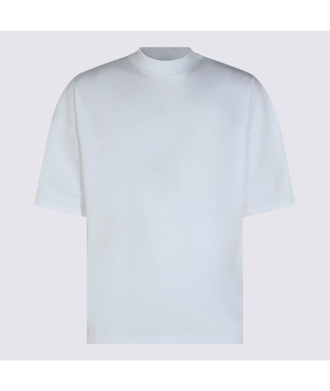 JIL SANDER Белая хлопковая футболка, фото 5