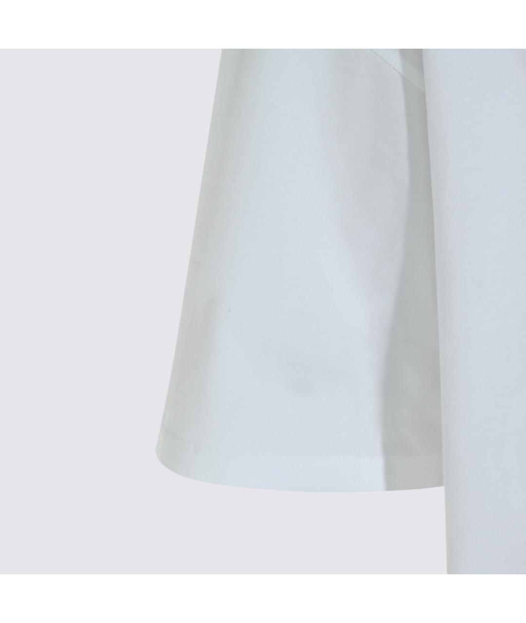 JIL SANDER Белая хлопковая футболка, фото 3