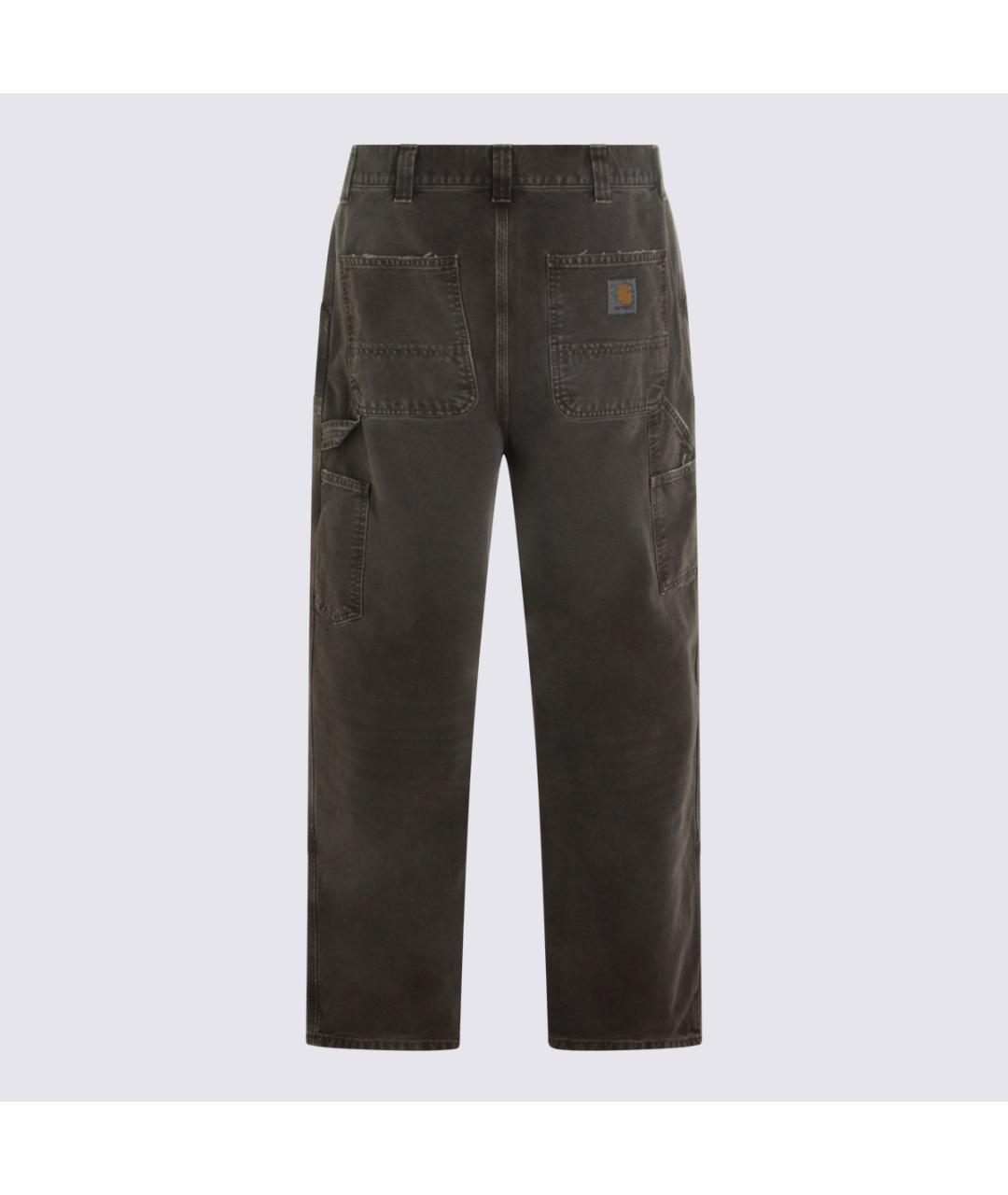 CARHARTT WIP Коричневые хлопковые прямые джинсы, фото 2