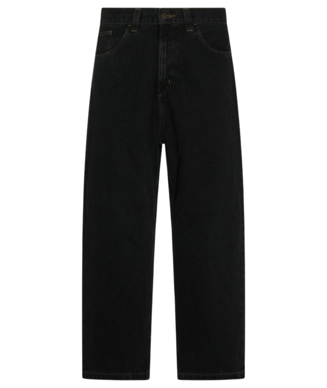 CARHARTT WIP Черные хлопковые прямые джинсы, фото 1