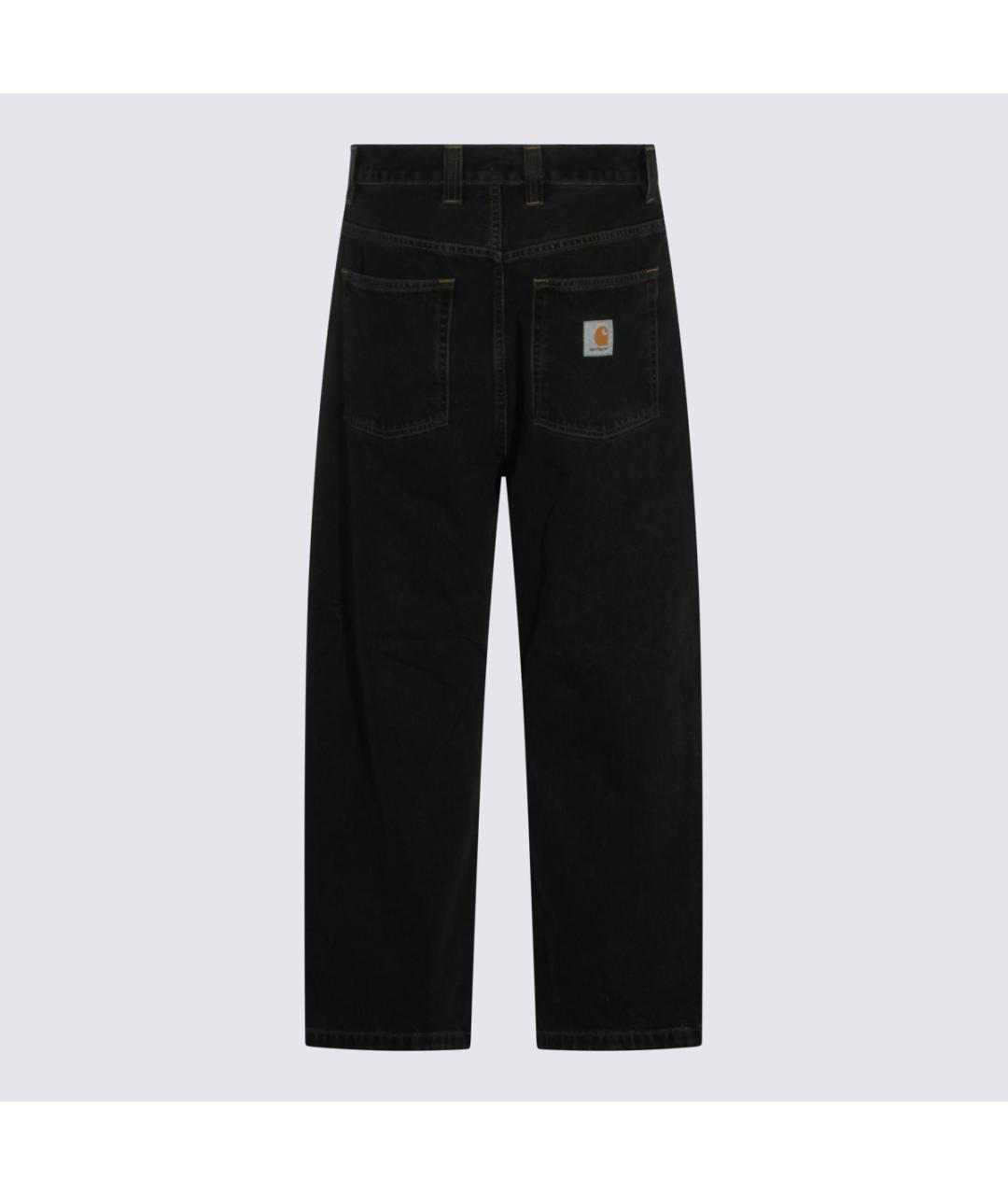 CARHARTT WIP Черные хлопковые прямые джинсы, фото 2
