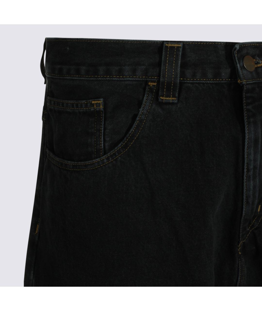 CARHARTT WIP Черные хлопковые прямые джинсы, фото 3