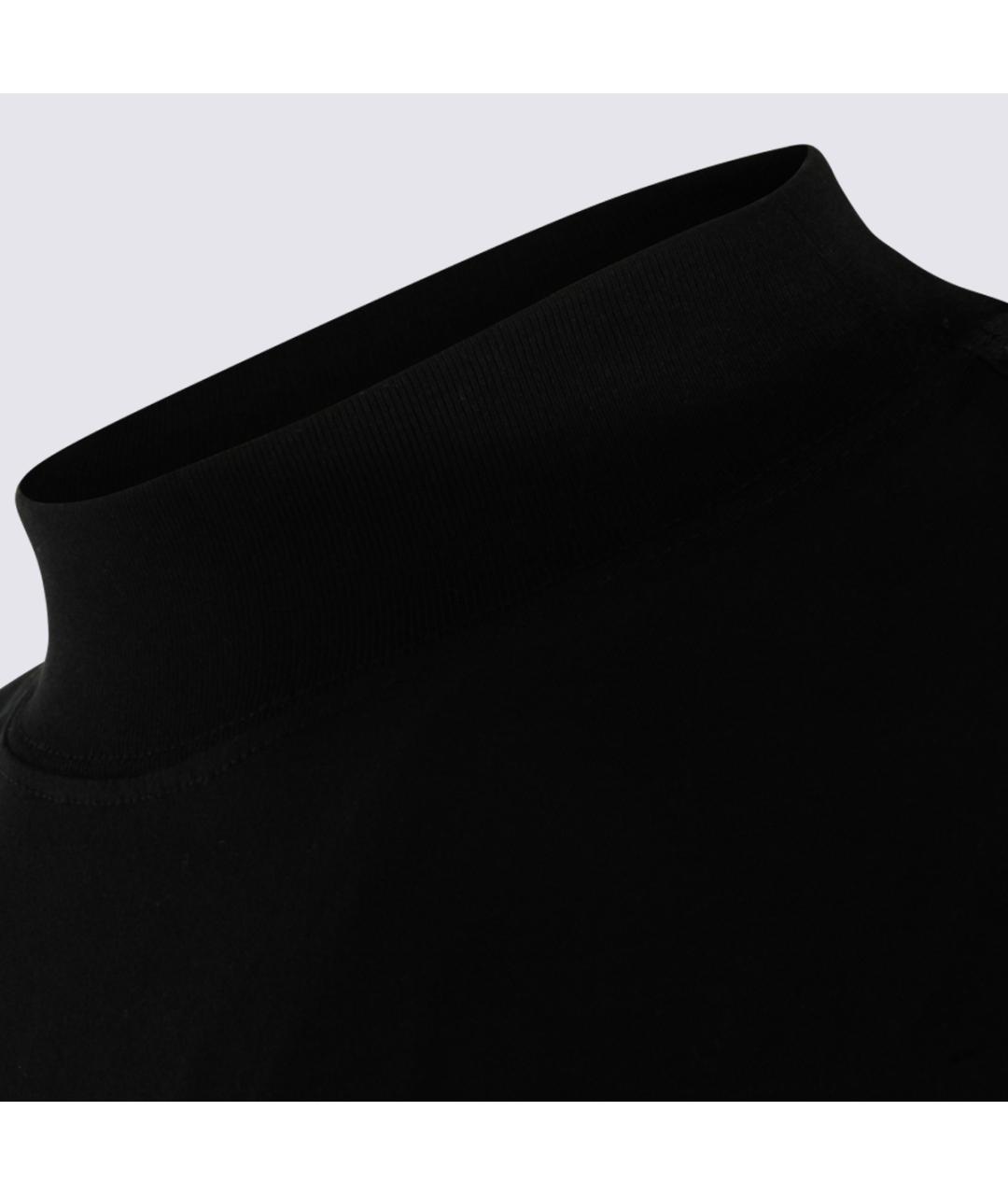JIL SANDER Черная хлопковая футболка, фото 3