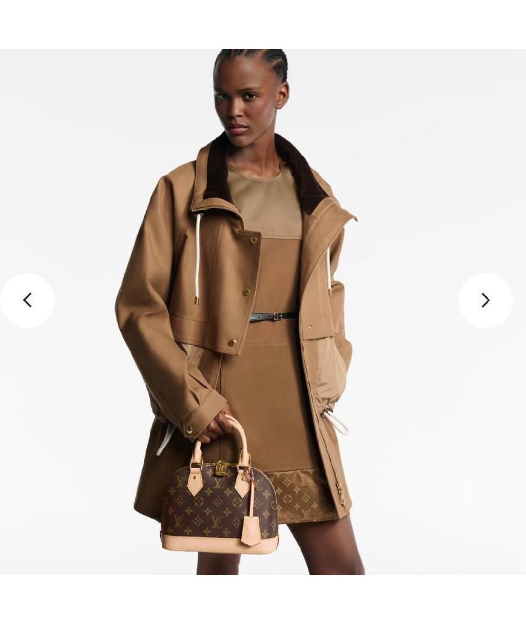 LOUIS VUITTON Коричневая сумка с короткими ручками, фото 3