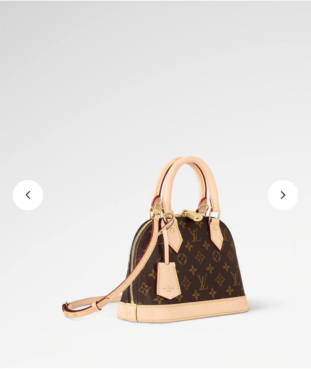 LOUIS VUITTON Коричневая сумка с короткими ручками, фото 2