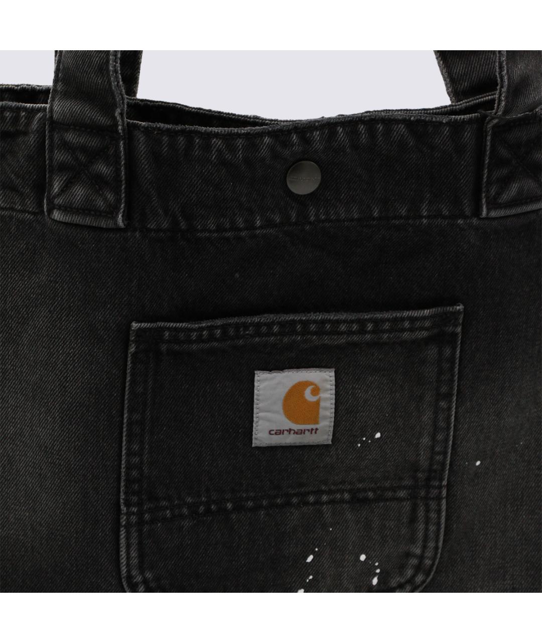 CARHARTT WIP Черная тканевая сумка тоут, фото 3