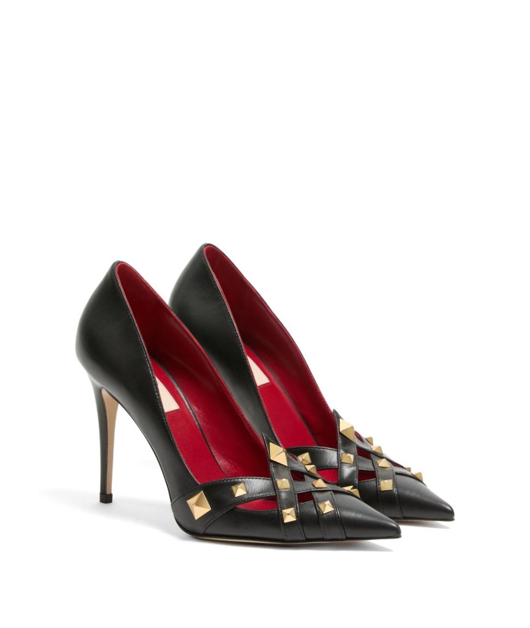 VALENTINO Черные кожаные туфли, фото 7