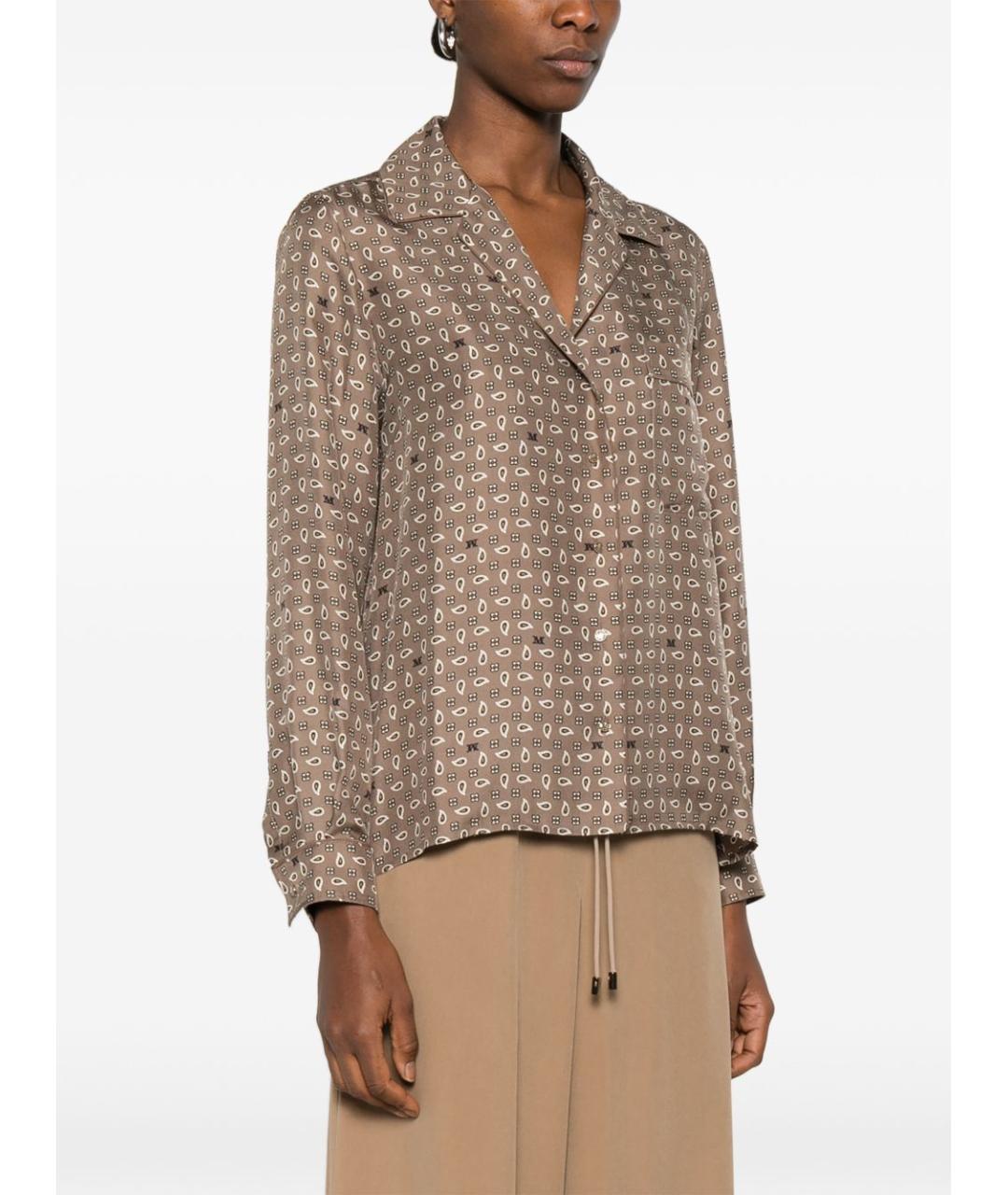 MAX MARA Коричневая рубашка, фото 5