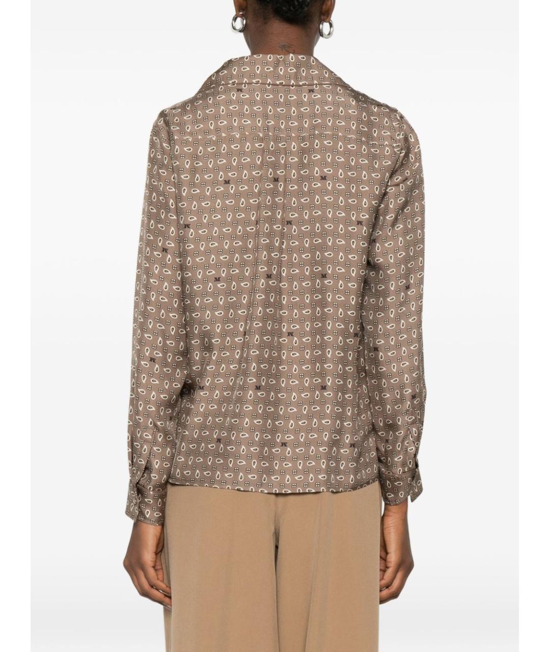 MAX MARA Коричневая рубашка, фото 3