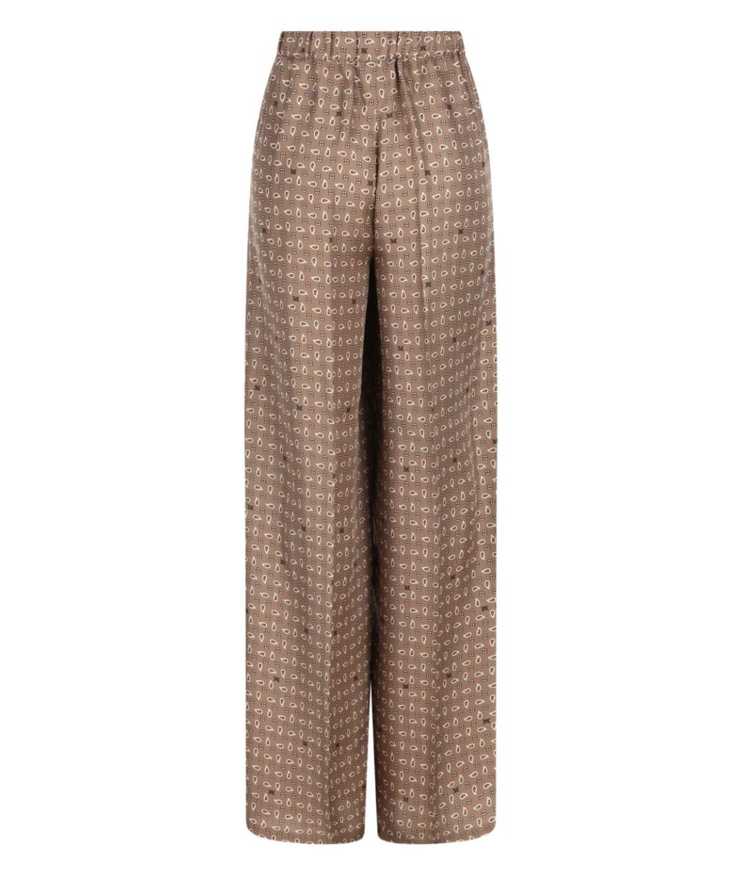 MAX MARA Коричневые прямые брюки, фото 4