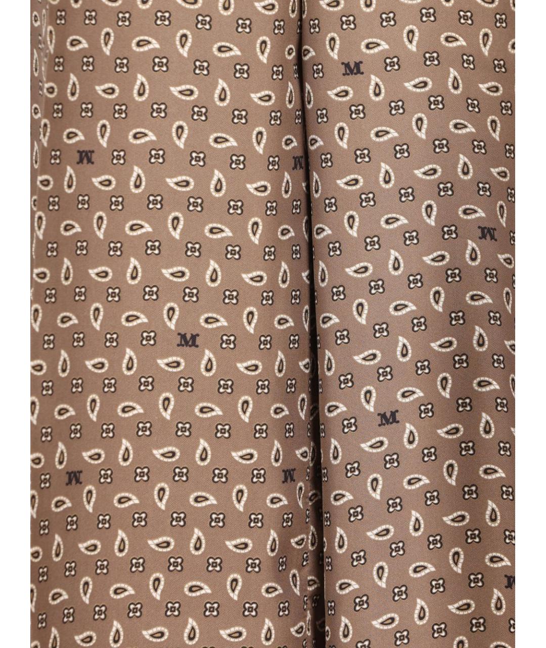 MAX MARA Коричневые прямые брюки, фото 2