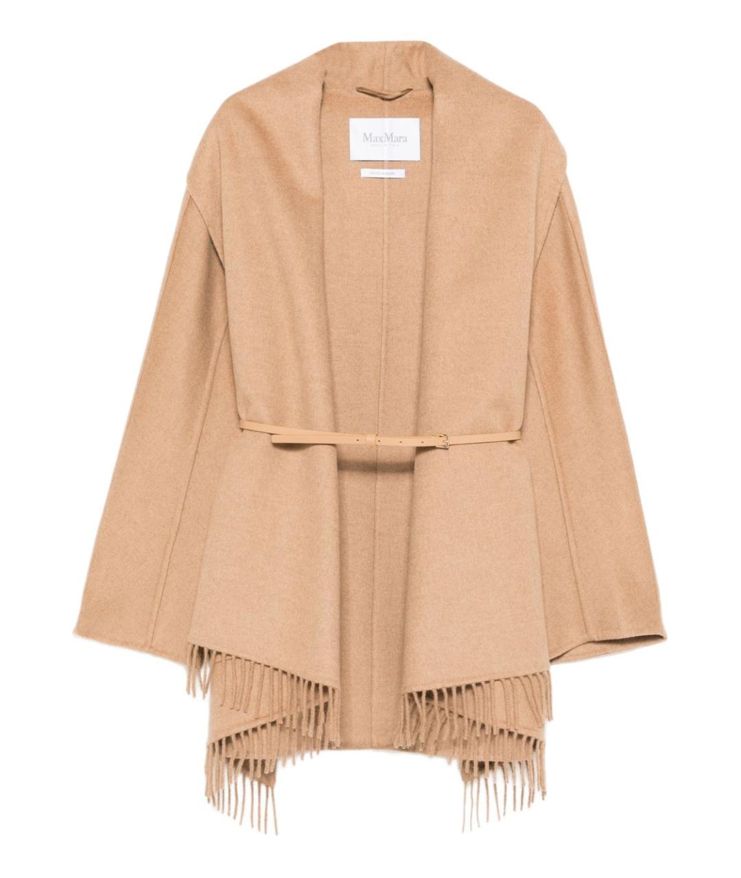 MAX MARA Бежевое шерстяное пальто, фото 1