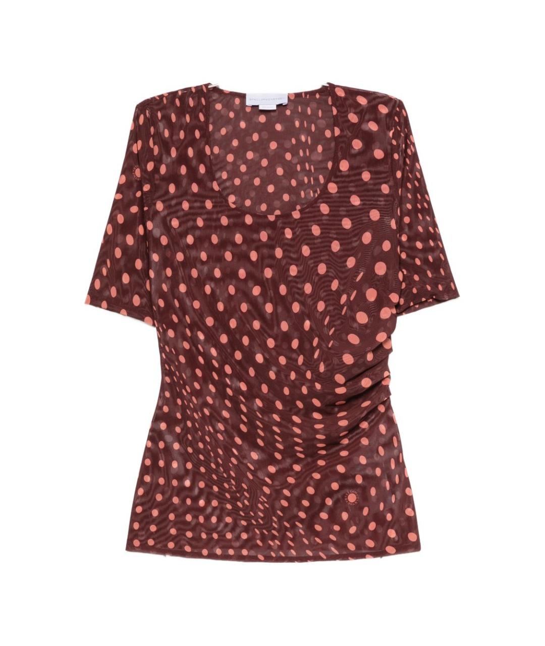 STELLA MCCARTNEY Бордовая футболка, фото 1