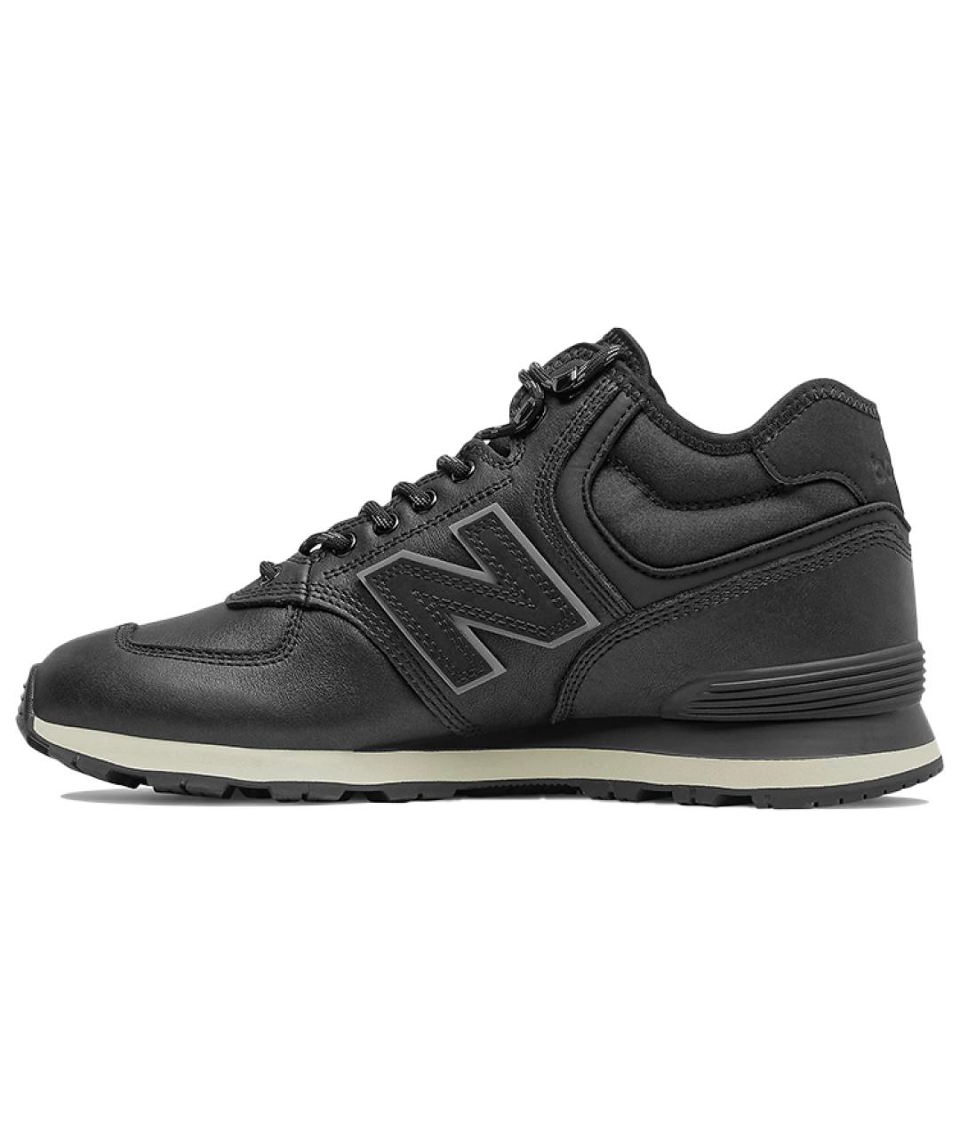 NEW BALANCE Черные кожаные кроссовки, фото 2