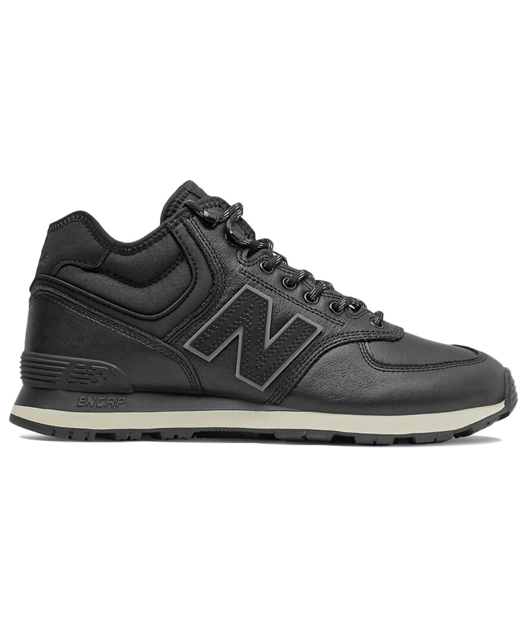 NEW BALANCE Черные кожаные кроссовки, фото 1
