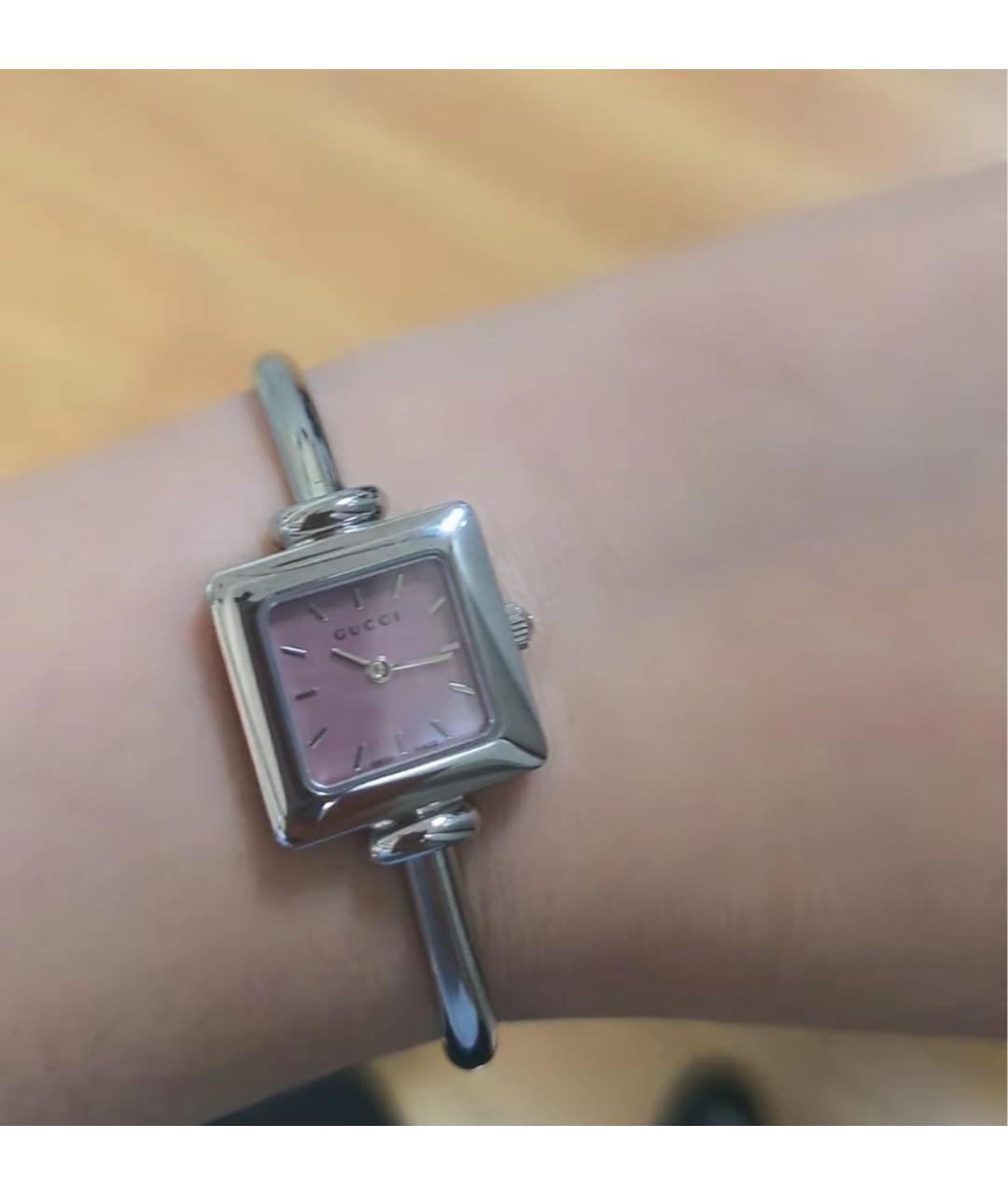 GUCCI Серебряные часы, фото 7