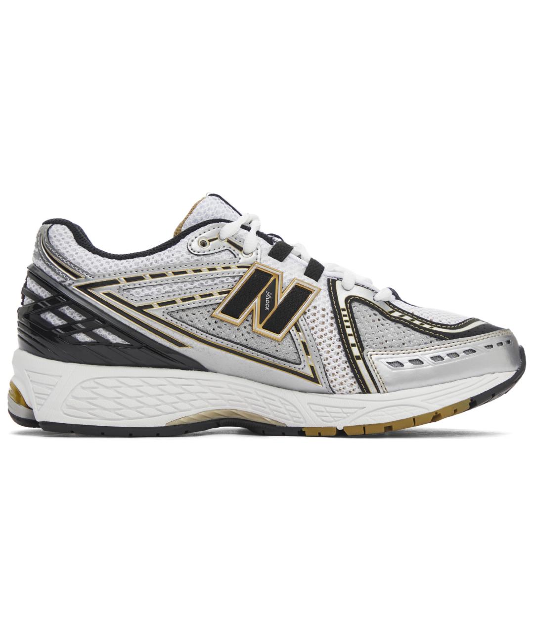 NEW BALANCE Серебряные синтетические кроссовки, фото 2