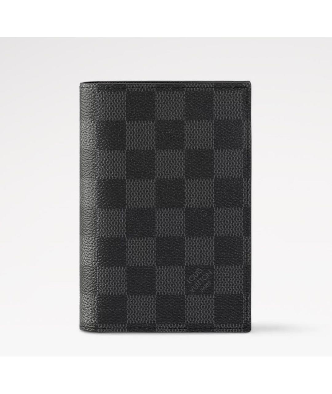 LOUIS VUITTON Антрацитовый кардхолдер, фото 6