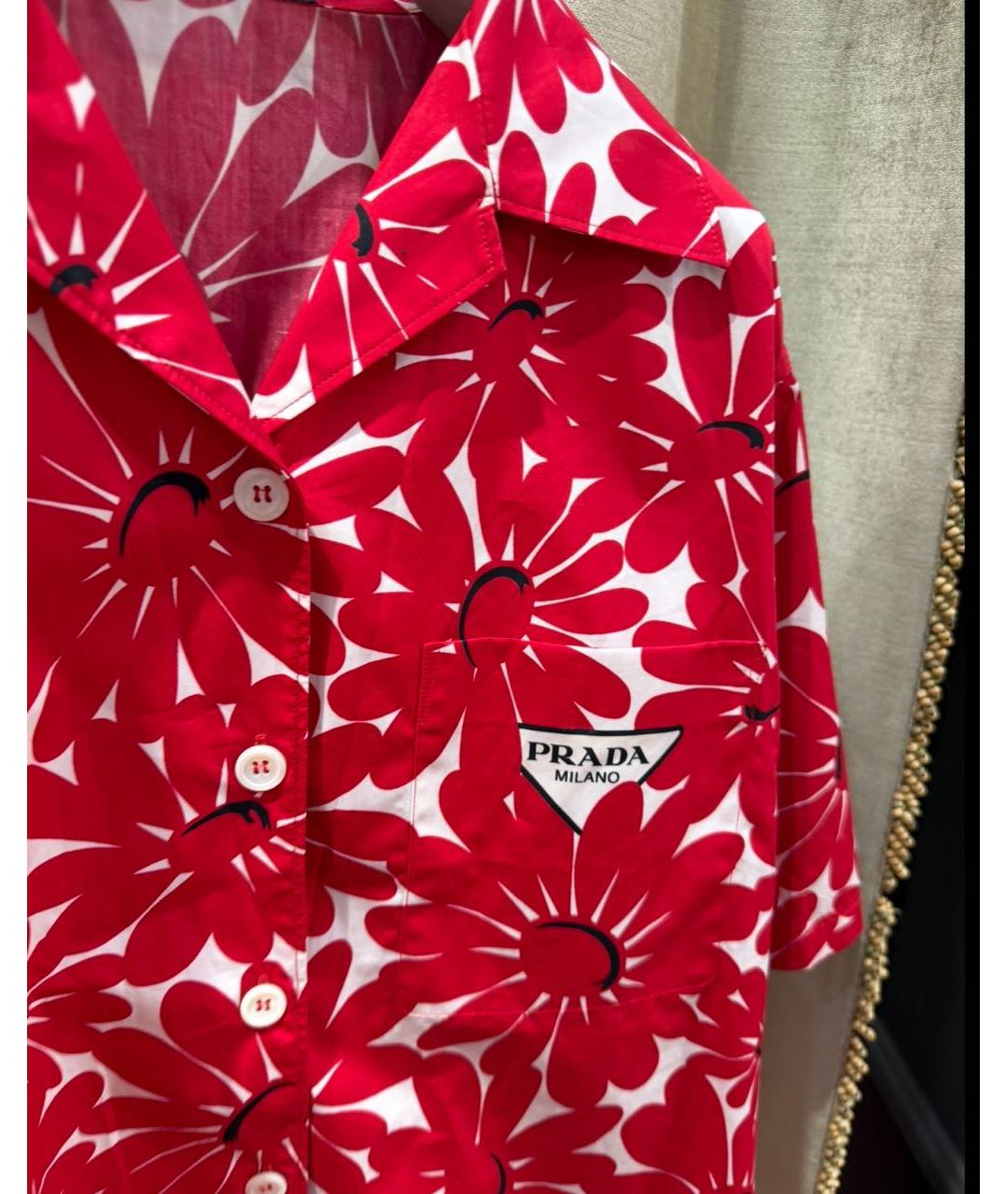PRADA Красная рубашка, фото 2