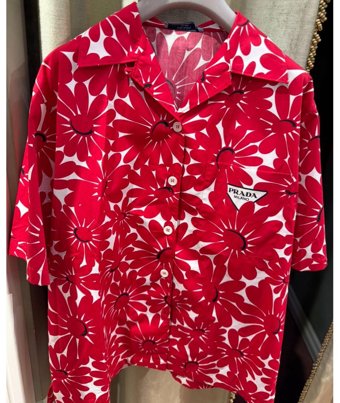 PRADA Красная рубашка, фото 6