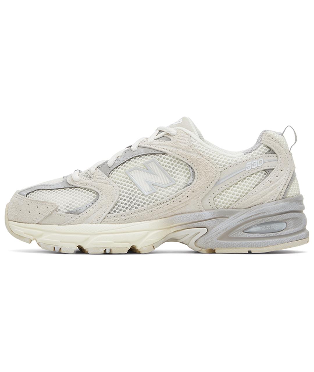 NEW BALANCE Белые кожаные кроссовки, фото 2