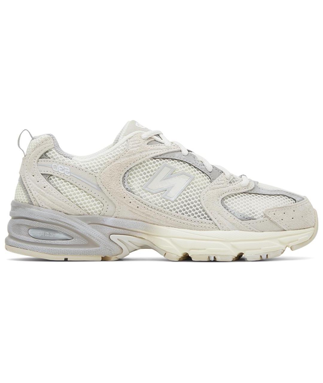 NEW BALANCE Белые кожаные кроссовки, фото 1