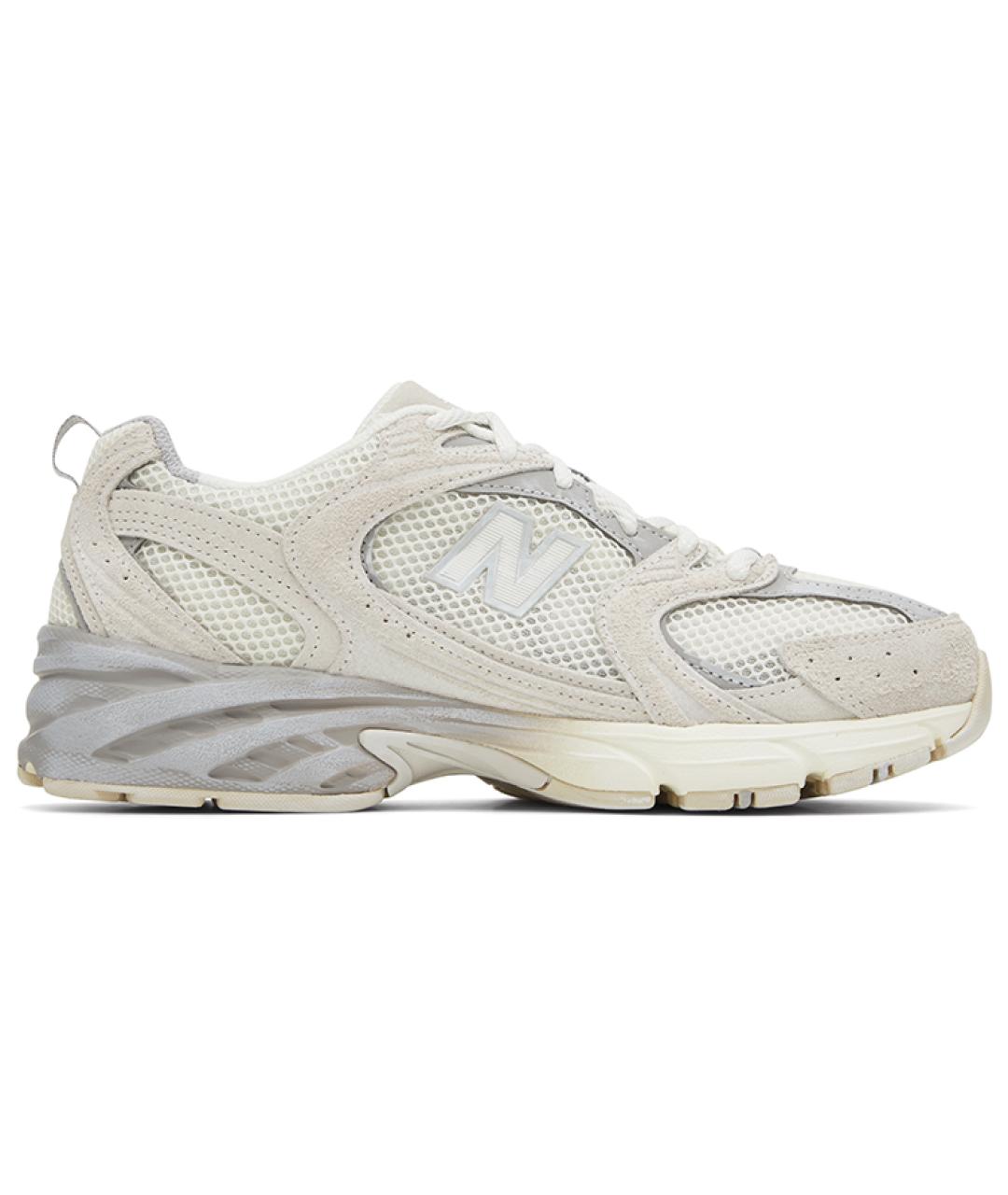 NEW BALANCE Белые кожаные кроссовки, фото 3