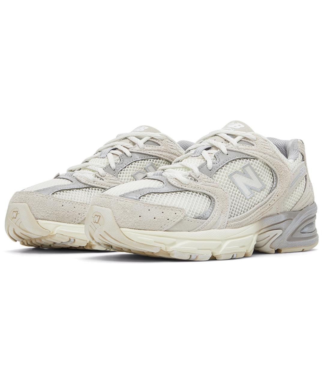NEW BALANCE Белые кожаные кроссовки, фото 4