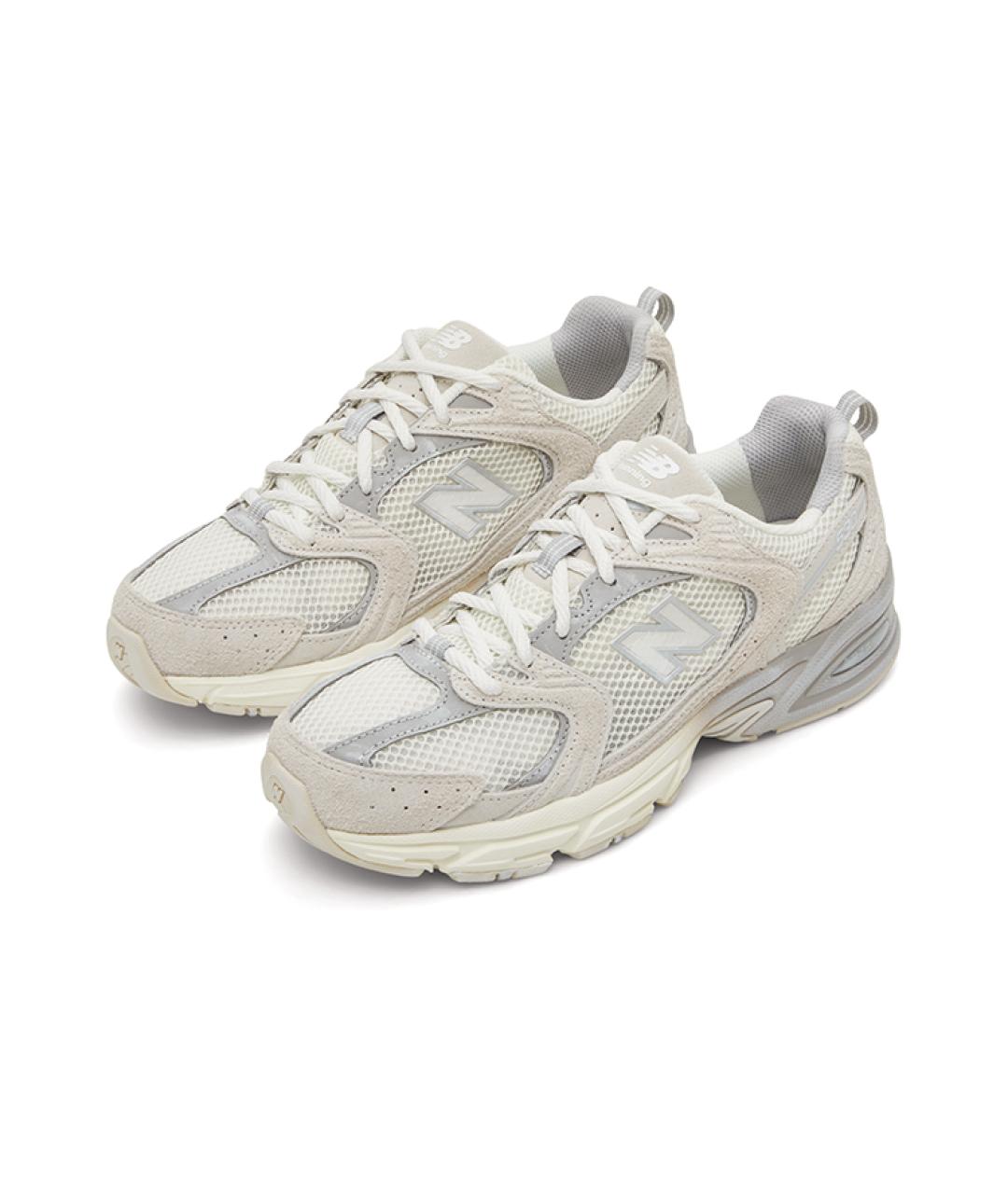 NEW BALANCE Белые кожаные кроссовки, фото 5