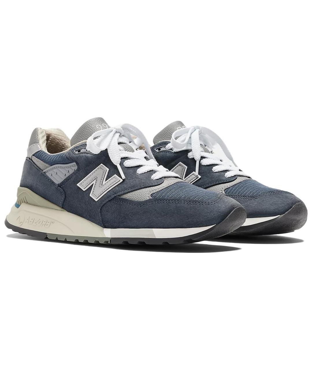 NEW BALANCE Темно-синие низкие кроссовки / кеды, фото 3