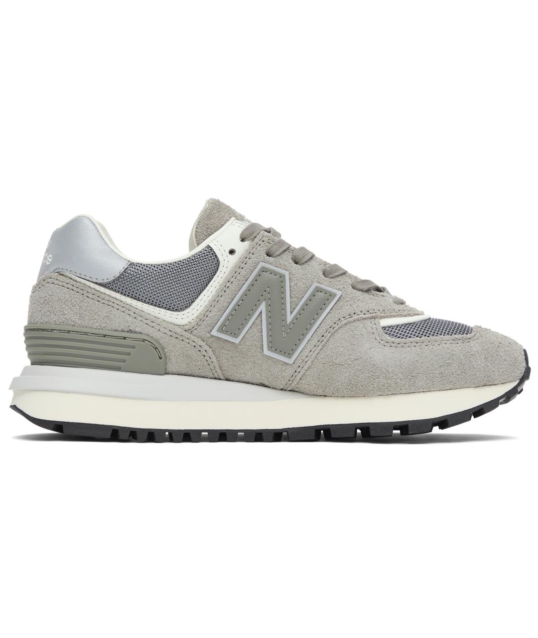 NEW BALANCE Серые замшевые кроссовки, фото 2