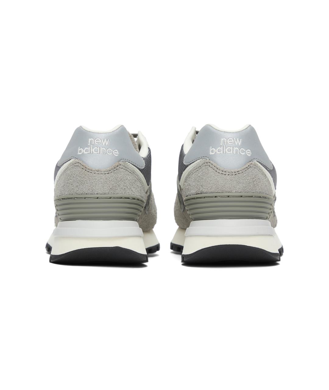 NEW BALANCE Серые замшевые кроссовки, фото 4