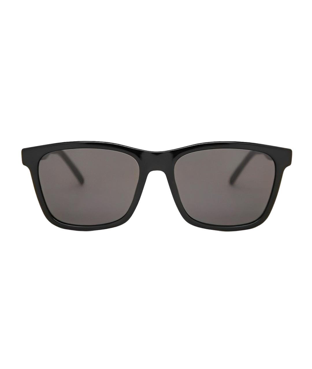 SAINT LAURENT Черные пластиковые солнцезащитные очки, фото 2