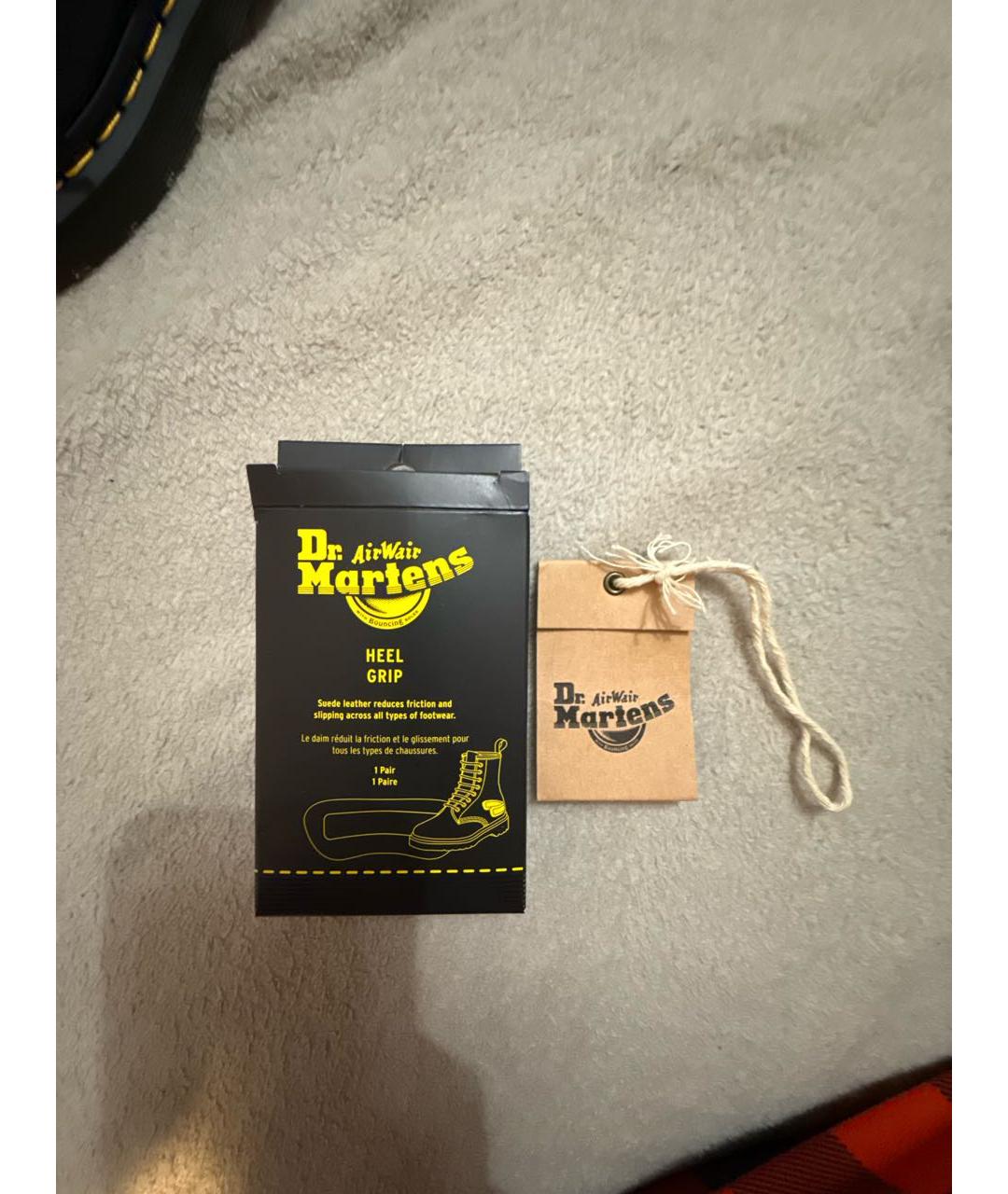 DR. MARTENS Черные кожаные низкие ботинки, фото 6