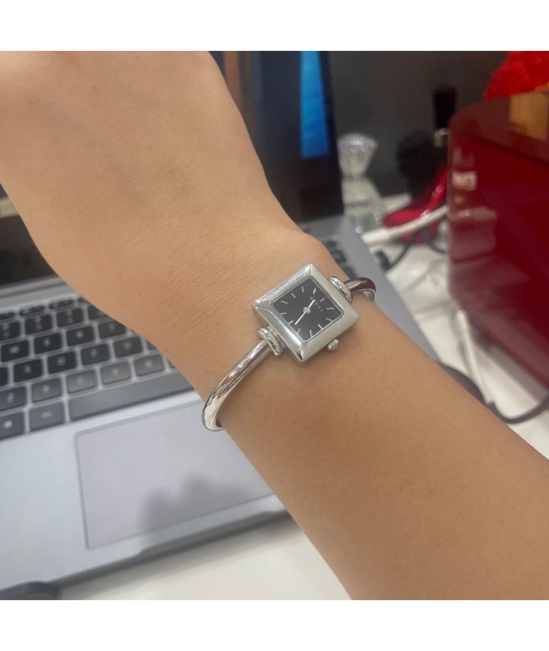 GUCCI Серебряные часы, фото 6
