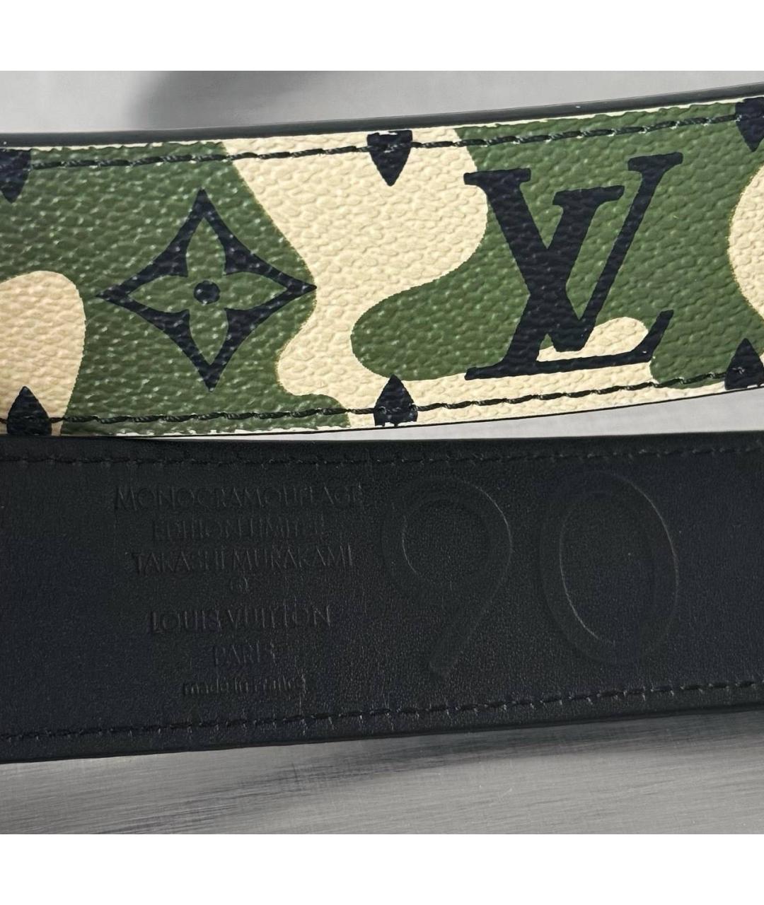 LOUIS VUITTON Хаки ремень, фото 6