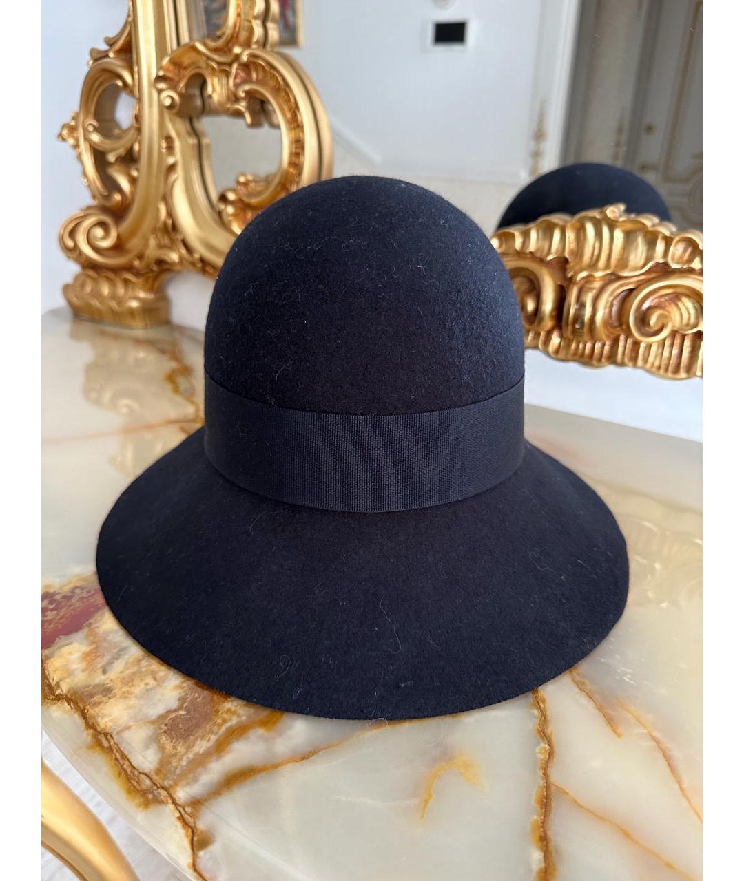 STELLA MCCARTNEY Темно-синяя кашемировая шляпа, фото 5