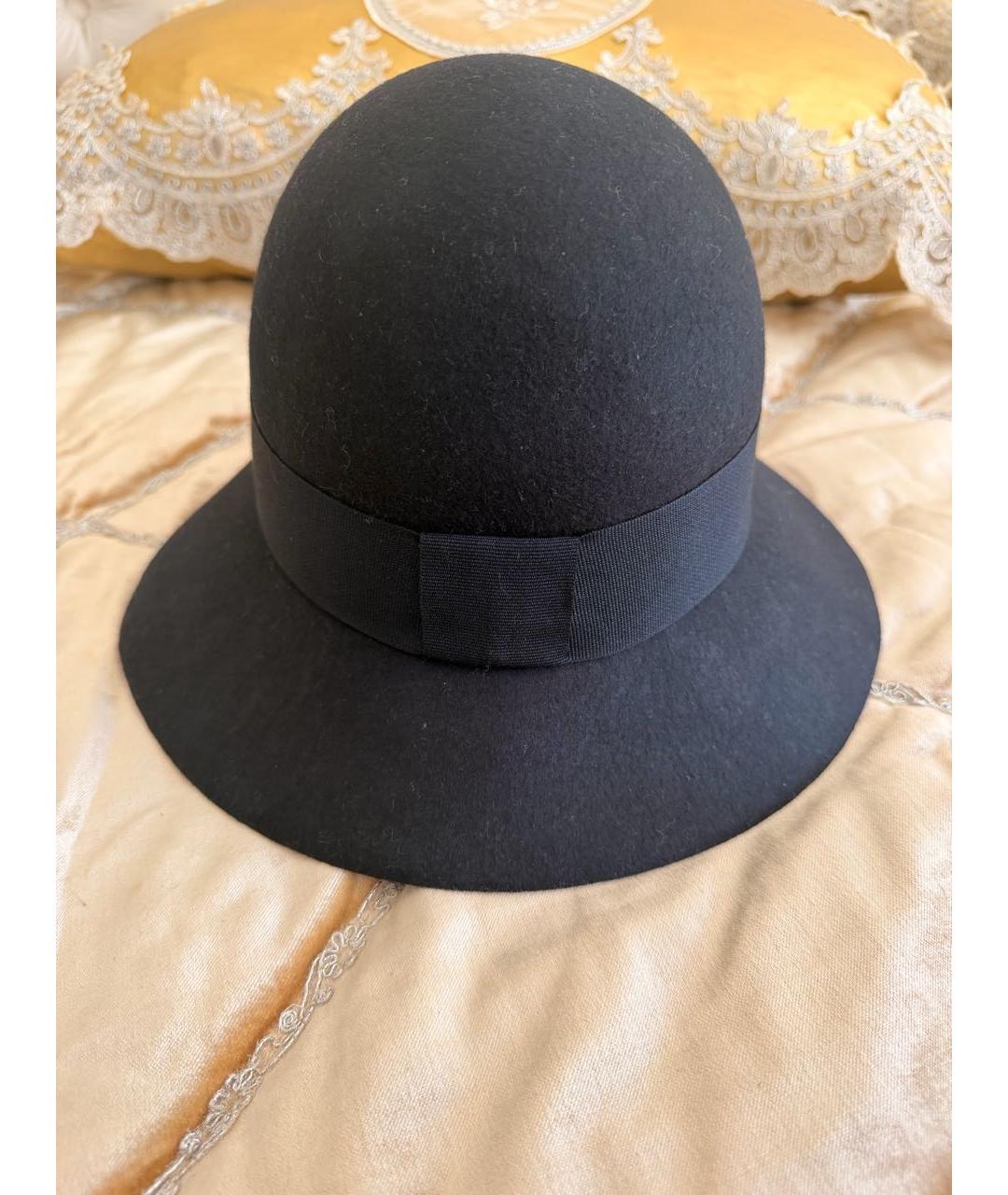 STELLA MCCARTNEY Темно-синяя кашемировая шляпа, фото 4