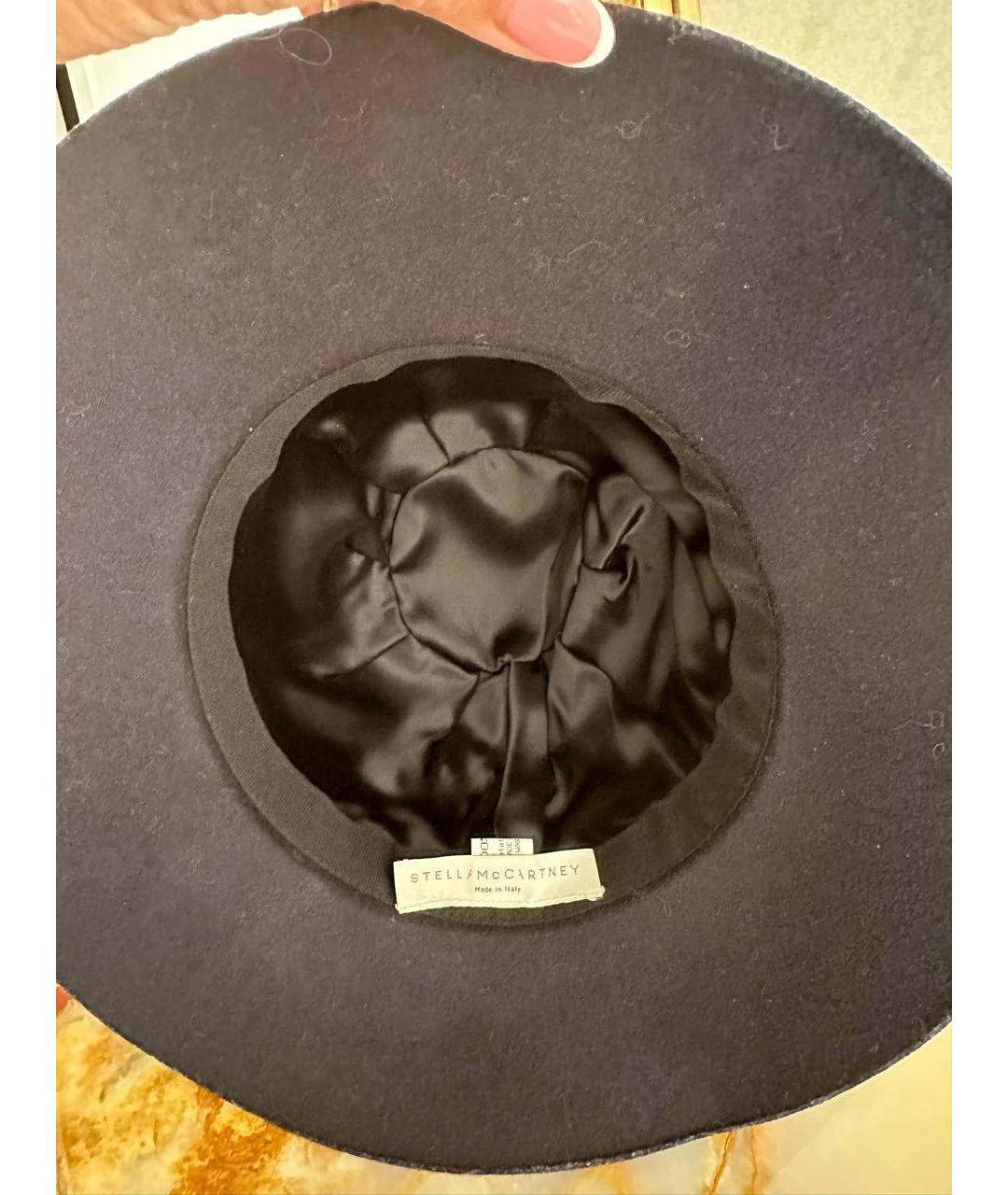 STELLA MCCARTNEY Темно-синяя кашемировая шляпа, фото 2