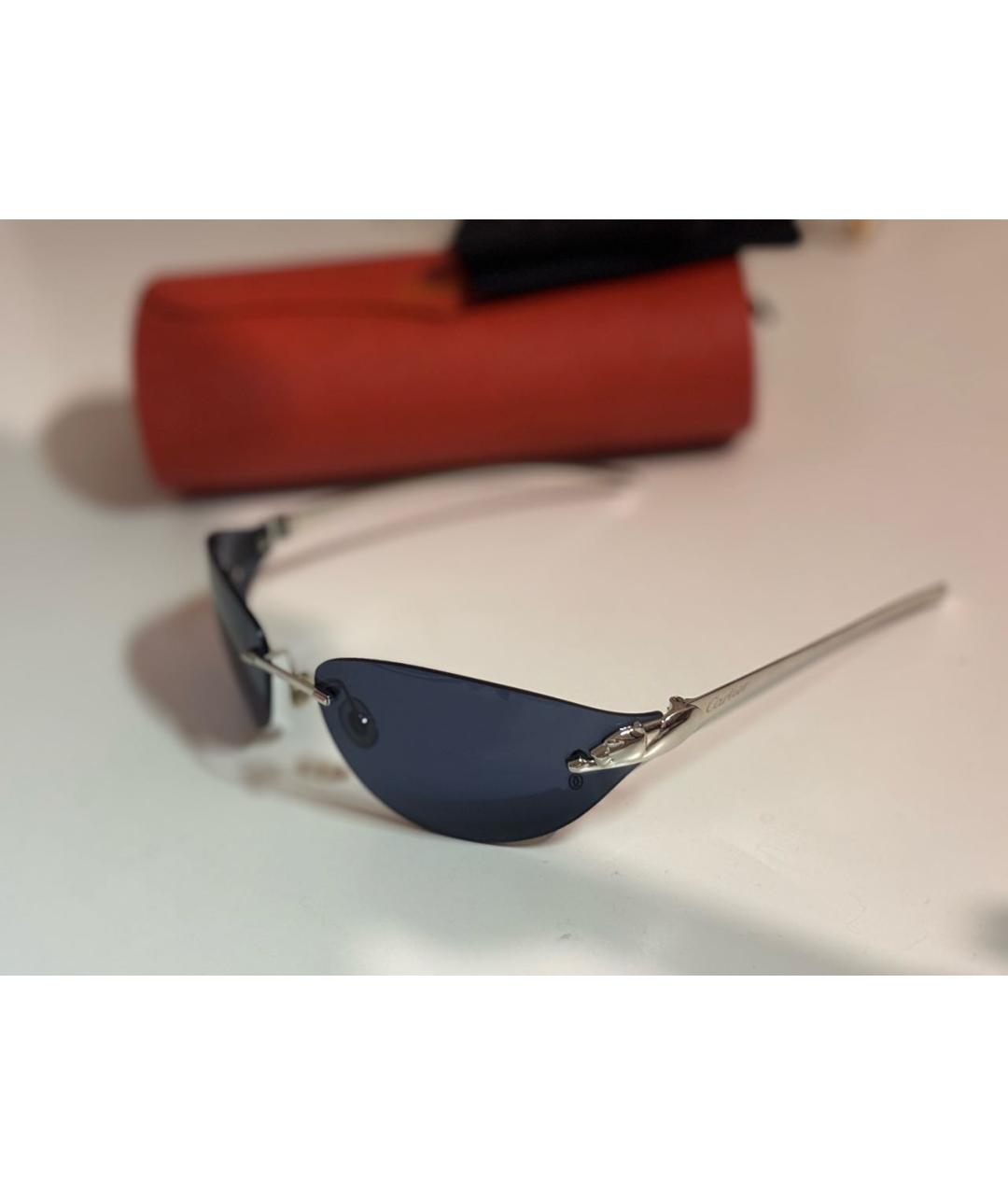 CARTIER Серебряные металлические солнцезащитные очки, фото 5