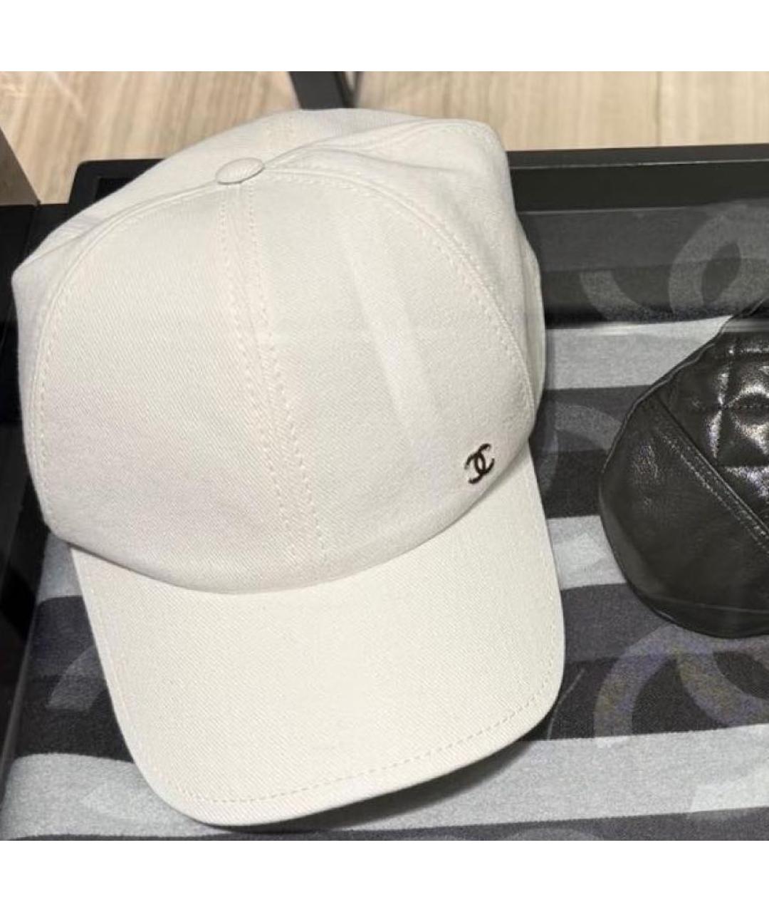 CHANEL Белая кепка, фото 2