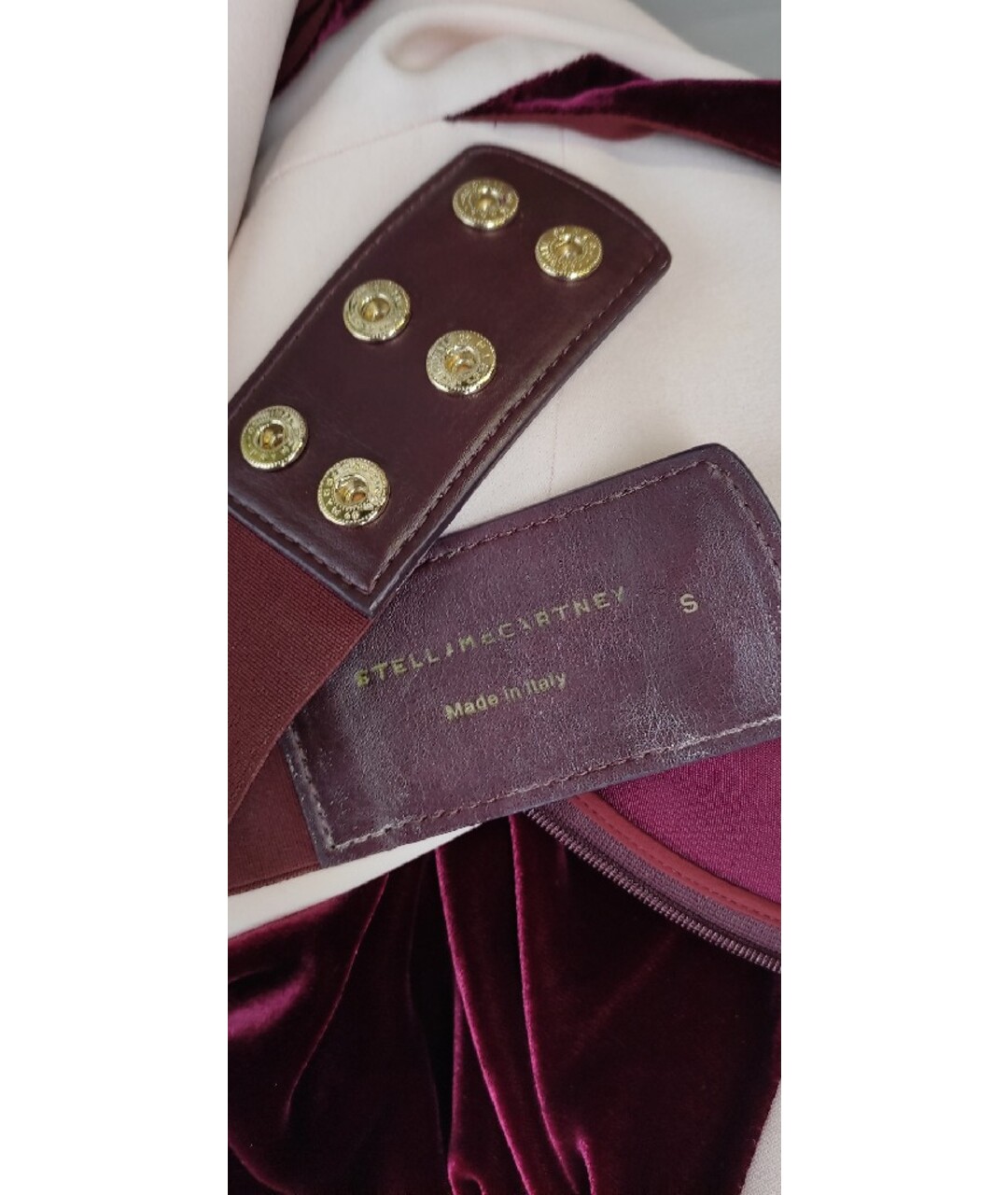 STELLA MCCARTNEY Бордовое платье, фото 7