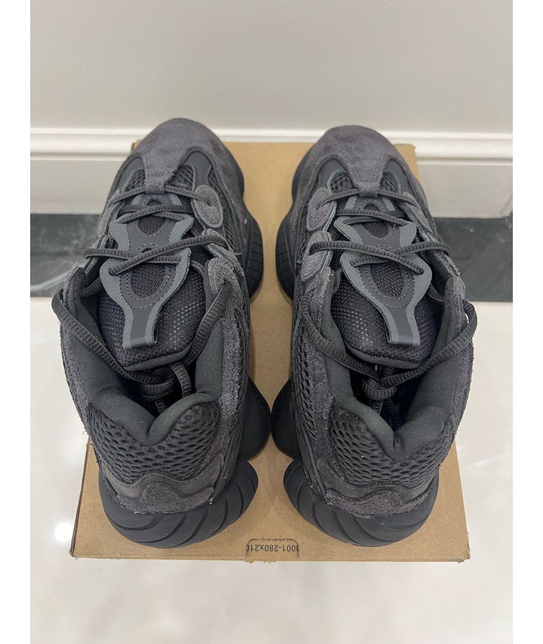 ADIDAS YEEZY Черные замшевые кроссовки, фото 2